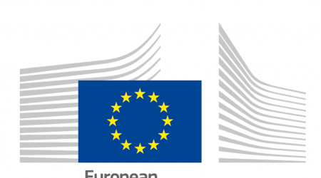 EU flag and European Commission illustration